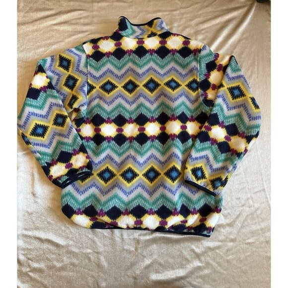 NEW Women's Large Patagonia Synchilla AZTEC Snap-T Fleece Pullover Timber Twist‎ - Picture 5 of 7